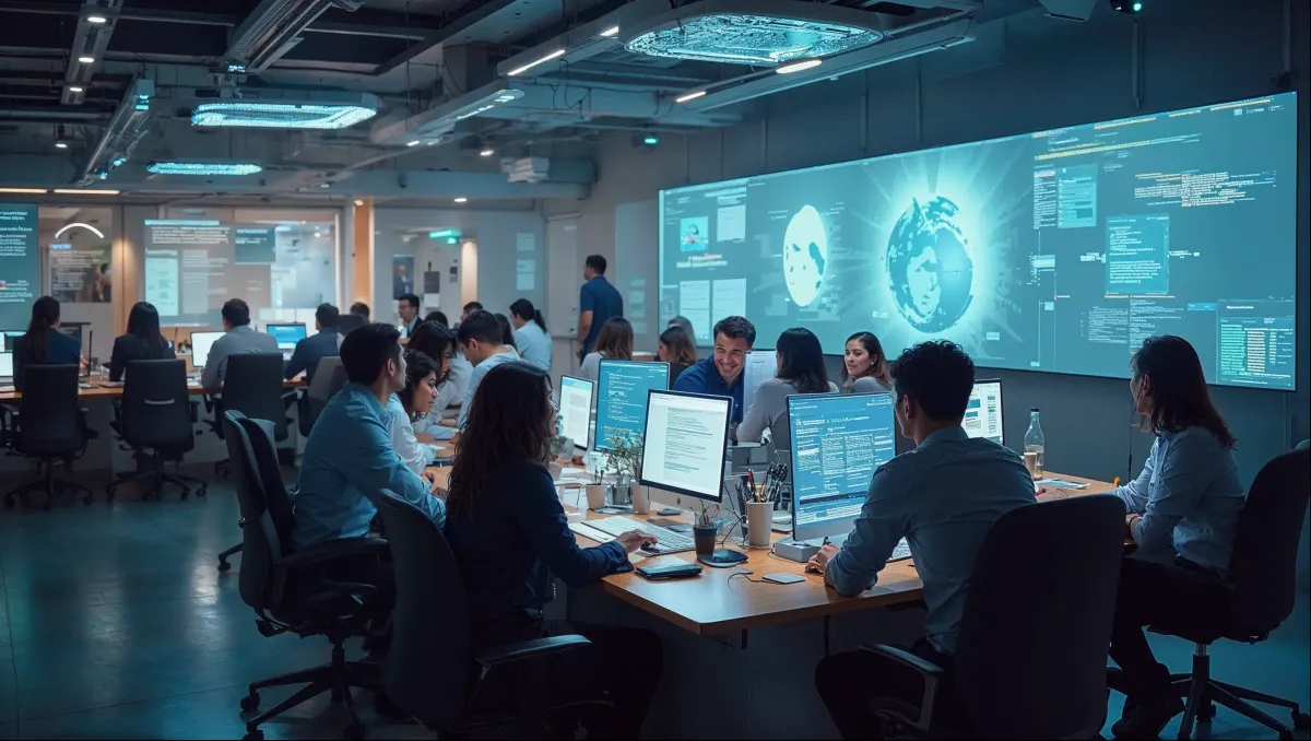 Team collaborating on segmentation project